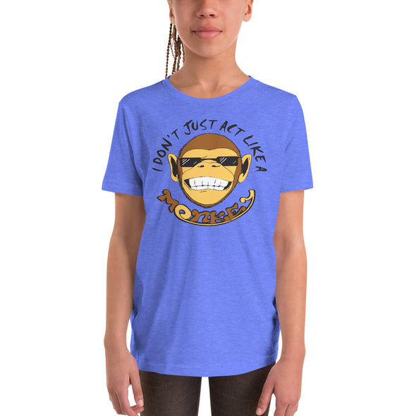 Stone Age Youth Monkey T-Shirt - Print on Demand